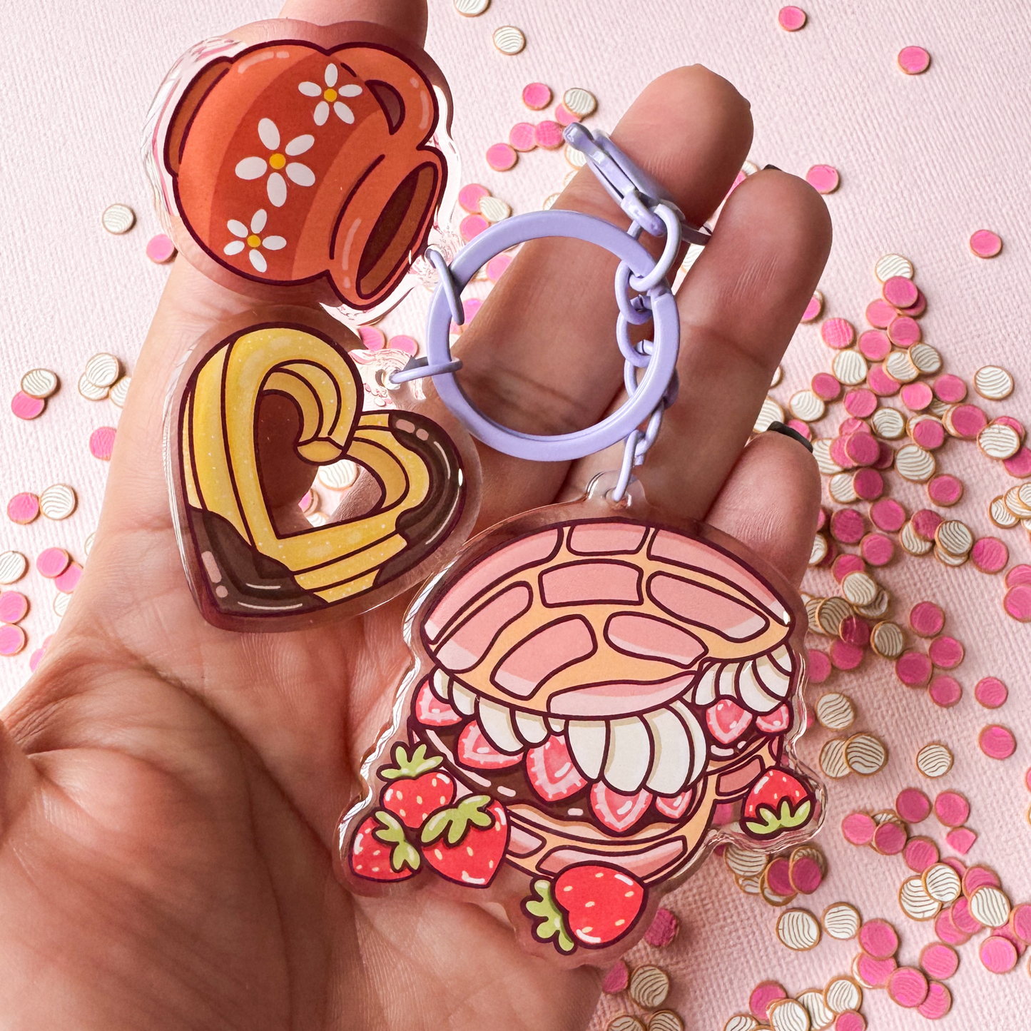 3 Charm Pancito Keychain