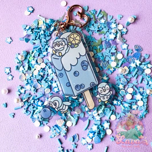 Penguin Blueberry Delight Keychain